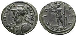 Ancient Coins - PROBUS. Ae, Antoninianus. AD 276-282. Ticinum. VIRTVS AVG / QXXT