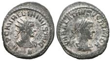 Ancient Coins - AURELIAN And VABALATHUS. Ae, Antoninianus. AD 271-272. Antioch, officina letter B.