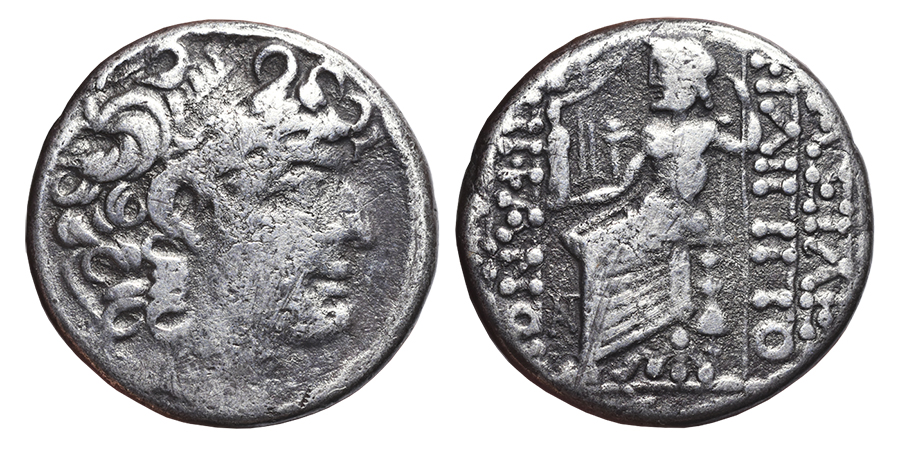 PHILIP I PHILADELPHOS. AR, Tetradrachm. 95-83 BC. Antioch mint ...