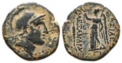 Ancient Coins - ALEXANDER I BALAS. AE19. 152-145 BC. Antioch on the Orontes. Nike left, holding wreath and palm