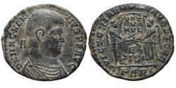 Ancient Coins - MAGNENTIUS. Æ, Centenionalis. 350-353 AD. Arles mint. PAR. Two Victories.