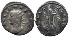 Ancient Coins - GALLIENUS. Bi, Antoninianus. 253-268 AD. Mediolanum mint. IOVI CONSERVA. VERY RARE