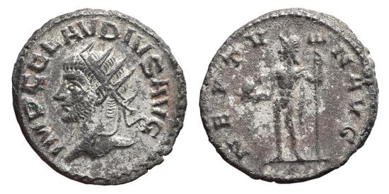 CLAUDIUS II GOTHICUS (Head left). Antoninianus. 268-270 AD