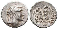 Ancient Coins - KINGS OF CAPPADOCIA. Ariarathes V Eusebes. AR, Drachm. Dated RY 33 = 130/29 BC.