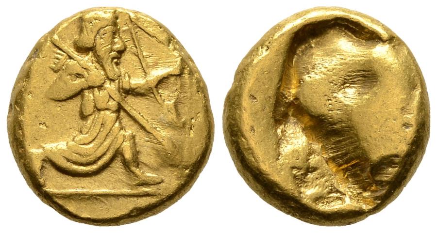 GOLD Daric (Dareikos) about EF 4th Century Achaemenid Kingdom, Sardis Mint