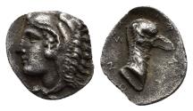 Ancient Coins - Arcadia: Rare Obol of Stymphalos