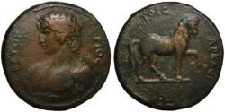 Ancient Coins - Cast medal imitating ANTINOUS medallion - Arkadian Horse