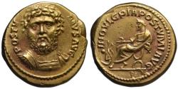 Ancient Coins - Postumus "AV Aureus" - Facing bust - Becker Forgery  UNC