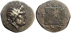 Ancient Coins - 19th C. BMC electrotype - Knossos AR tetradrachm - Minos & Labyrinth