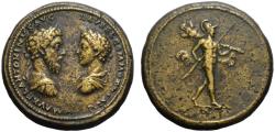 Ancient Coins - 19th C. BMC electrotype - Marcus Aurelius & Commodus AE Dynastic Medallion