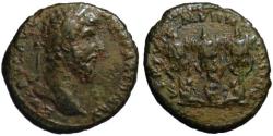 Ancient Coins - Lucius Verus AE As - Trohpies & Captives - Rare