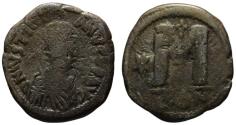 Ancient Coins - Justinian I AE follis - Constantinople - Large M