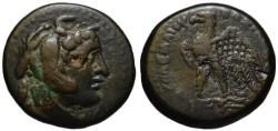 Ancient Coins - Ptolemy II Philadelphos AE Obol - VF