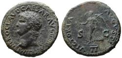 Ancient Coins - Nero AE dupondius - VICTORIA AVGVSTI II - Good VF