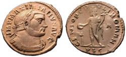 Ancient Coins - Maximianus AE follis - GENIO POPULI ROMANI - Superb EF portrait