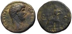 Ancient Coins - Aelius Caesar AE sestertius - SALUS - Rare