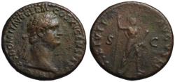 Ancient Coins - Domitian AE As - VIRTUTI AUGUSTI - VF