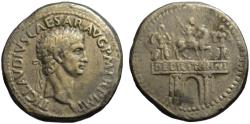 Ancient Coins - Electrotype of Claudius AR denarius - DE BRITANNI