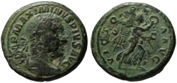 Ancient Coins - Maximinus AE dupondius - VICTORIA AVG - Very Scarce