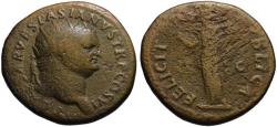 Ancient Coins - Titus AE dupondius - FELICITAS PUBLICA as Caesar - R2 Very Rare