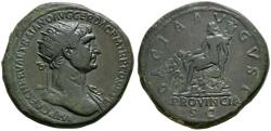 Ancient Coins - Trajan AE dupondius - DACIA AUGUST PROVINCIA - Rare