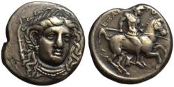Ancient Coins - 19th C. BMC electrotype - Pherai AR stater - Alexander Tyrant