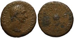 Ancient Coins - Trajan AE As - Victory holding SPQR shield