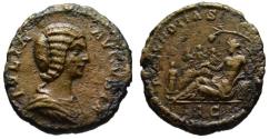 Ancient Coins - Julia Domna AE dupondius - FECUNDITAS with 4 Seasons - Very Rare