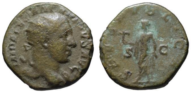 Ancient Coins - Alexander Severus AE dupondius - SPES PUBLICA - Scarce denomination