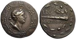 Ancient Coins - 19th C. BMC electrotype - Macedon AR tetradrachm - Under Roman Rule