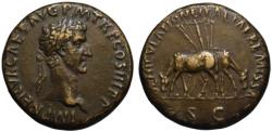 Ancient Coins - 19th C. BMC electrotype - Nerva AE sestertius - Mules grazing