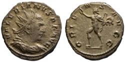 Ancient Coins - Valerian AR antoninianus - ORIENS AVGG - Appealing Sol