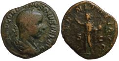 Ancient Coins - Gordian III AE sestertius - AETERNITATI AUG - Sol