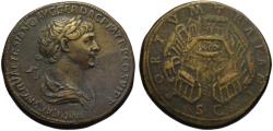 Ancient Coins - Pseudo paduan Trajan AE sestertius - Trajan’s Harbor