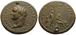 Ancient Coins - Paduan struck medal by Cavino - TITUS sestertius - Iudaea Capta