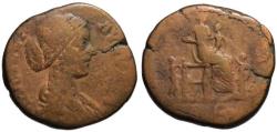 Ancient Coins - Lucilla AE sestertius - FECUNDITAS - (R) Rare