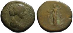 Ancient Coins - Lucilla AE sestertius - VENUS - 163-164 AD