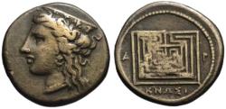 Ancient Coins - Electrotype of Knossos AR stater - Hera & Labyrinth