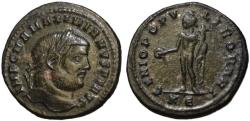Ancient Coins - Maximianus AE follis - GENIO POPULI ROMANI - genius Cyzicus mint