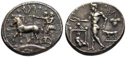 Ancient Coins - 19th C. BMC electrotype - Selinos AR tetradrachm - River God
