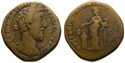 Ancient Coins - Commodus AE sestertius - AVCTOR PIETAT - (R) Rare