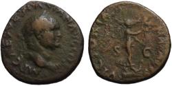 Ancient Coins - Vespasian AE As - VICTORIA NAVALIS - Scarce