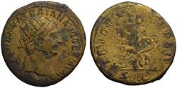 Ancient Coins - Trajan AE dupondius - Abundantia - aVF