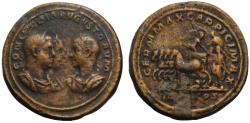 Ancient Coins - Philip I, Otacilia & Philip II AE cast Dynastic paduan style Medallion