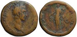 Ancient Coins - Nerva AE sestertius - FORTUNA - aVF