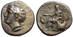 Ancient Coins - 19th C. BMC electrotype - Cyzius AR stater - Kore & Apollo