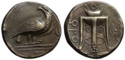 Ancient Coins - Electrotype of Kroton AR nomos - Eagle & Tripod
