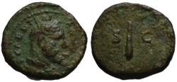 Ancient Coins - Trajan AE quadrans - Hercules & Club - VF