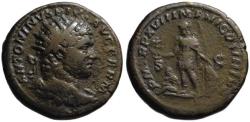 Ancient Coins - Caracalla AE dupondius - Mars & Captive - Scarce
