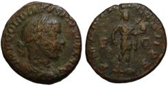 Ancient Coins - Gordian III AE As - Emperor with Spear & Globe - aVF